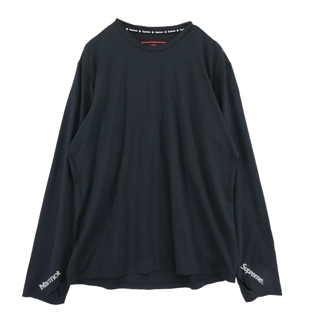 Supreme シュプリーム 25AW × Marmot モルモット Base Layer L/S Top ベースレイヤー 長袖トップス カットソー 黒いこと系 L 【美品】 メンズ【古着】【中古】