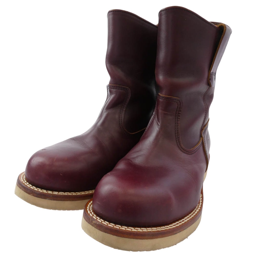 メイドインジーエムジャパン MADE IN GM JAPAN PECOS BOOTS ペコス ブーツ ワインレッド系 ブラウン系 8.5D メンズ【中古】