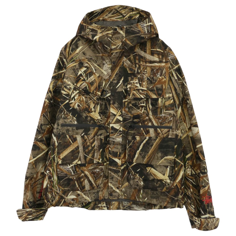 STUSSY ステューシー GORE-TEX WADING SHELL CAMO JACKET ゴアテックス シェル カモフラ マウンテンパーカー ジャケット マルチカラー系 S メンズ【古着】【中古】