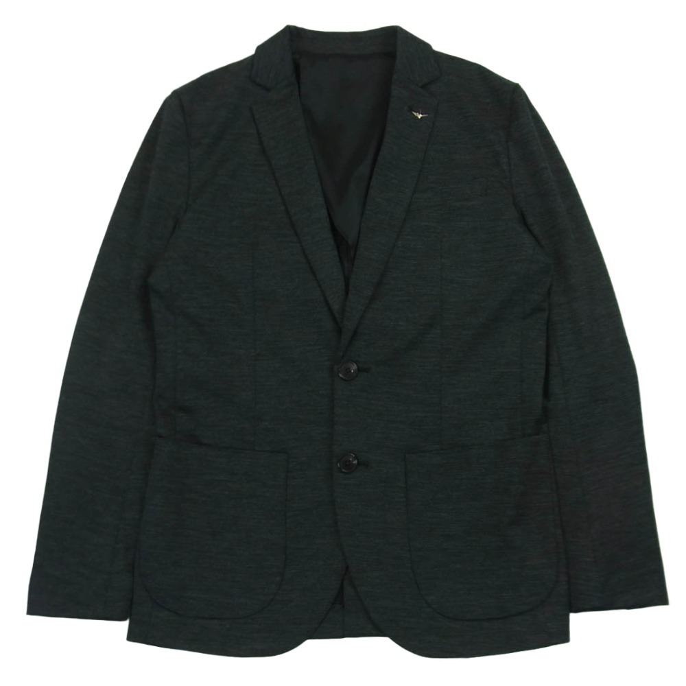 1piu1uguale3 ウノピュウノウグァーレトレ MRB640 MOU005 COMFY JKT 折り鶴ピンバッジ付属 コンフィ カムフィ 2B テーラード ジャケット ダークグレー系 L V 5 メンズ【古着】【中古】｜ブランド古着 ライフ店