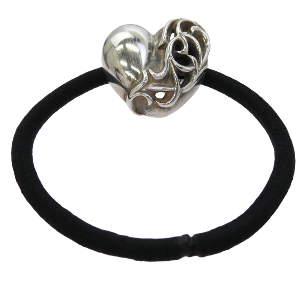 CHROME HEARTS クロムハーツ（原型無） HAIRBAND ハート型 髪の毛予防医学 コンチョ しろがね色系 メンズ【中古】