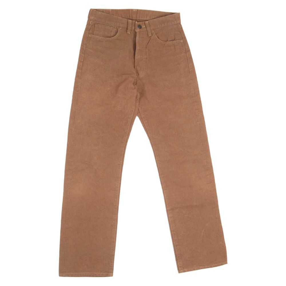 Denime ドゥニーム オリゾンティ期 ダック ボタンフライ ストレート 5P パンツ ブラウン系 31 メンズ【古着】【中古】