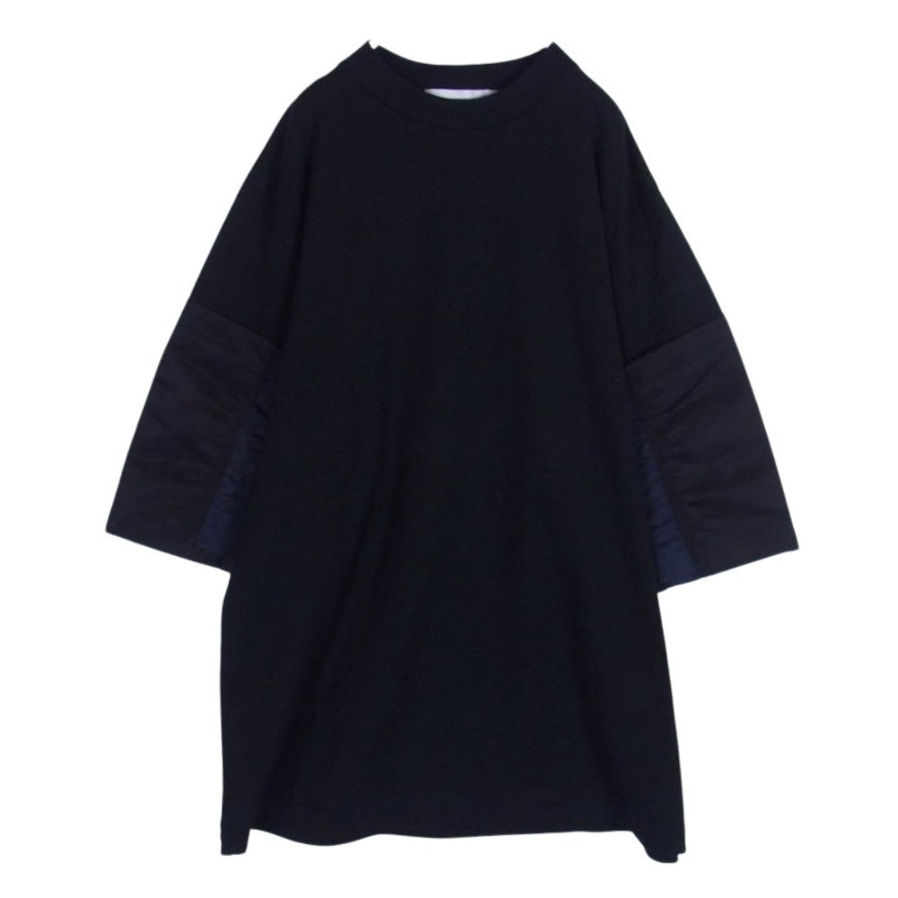 トゥーガ TOGA 25SS TV251-JK330 Cotton jersey S/S 捩り異原材料うつり変わり 厚地の外套大きさ 半袖 プルオーバー カットソー 米国海軍系 46 【美品】 レディース【古着】【中古】