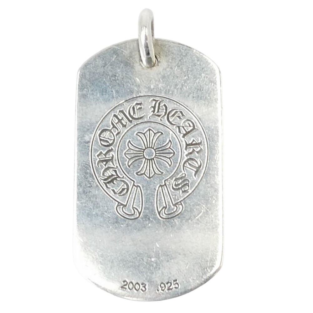 CHROME HEARTS クロムハーツ（原本無） 氷室京介 Angel エンジェル ホースシュー ラージ ドッグタグ ペンダントトップ シルバー系 メンズ【中古】