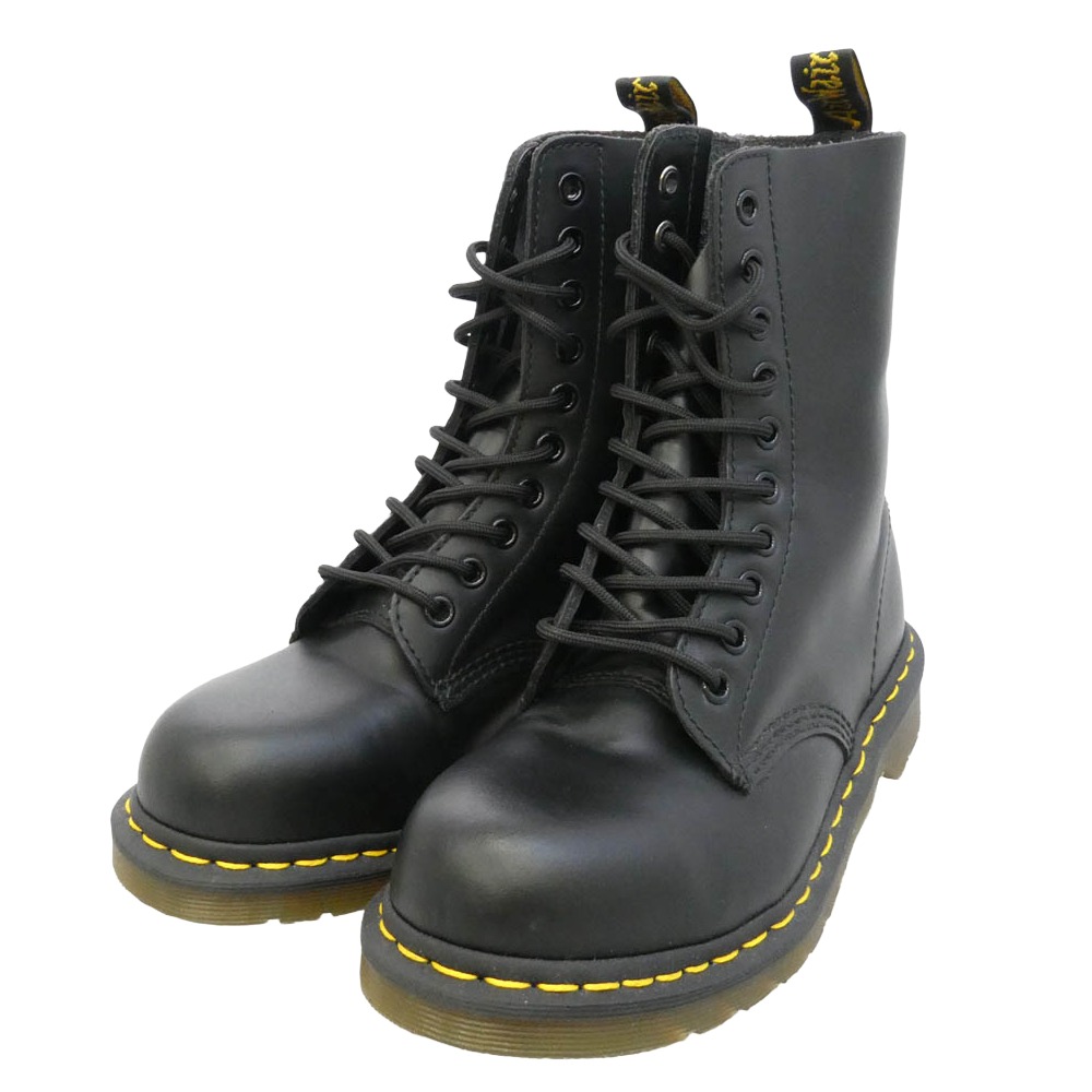 Dr.Martens ドクターマーチン AW006 レースアップ 10ホール レザー ブーツ ブラック系 UK4【極上美品】 レディース【中古】｜ブランド古着 ライフ店
