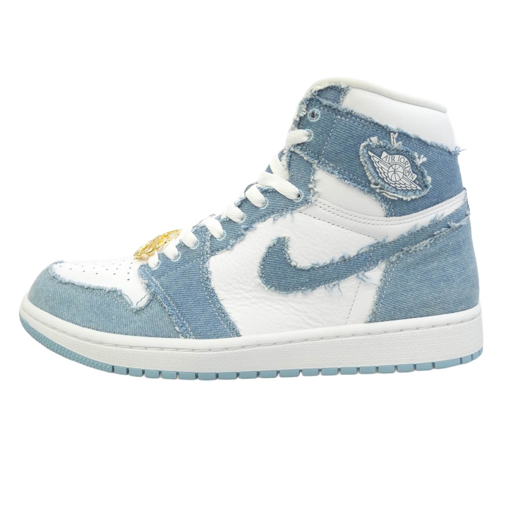 NIKE ナイキ DM9036-104 Women's Air Jordan 1 High OG Denim AJ1 ウィメンズ エアジョーダン ハイ デニム スニーカー インディゴブルー系 ホワイト系 29cm【新古品】【未使用】 レディース【中古】|ブランド古着 ライフ店