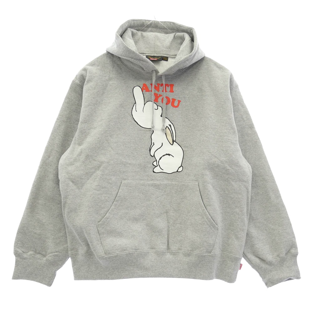 Supreme シュプリーム UNDERCOVER アンダー取りまかなう 23SS × UNDERCOVER アンダー取りまかなう Anti You Hooded Sweatshirt アンティ ユー フーディー トレイナー ティーシャツ パーカー 薄墨色系 M【美品】 メンズ【古着】【中古】