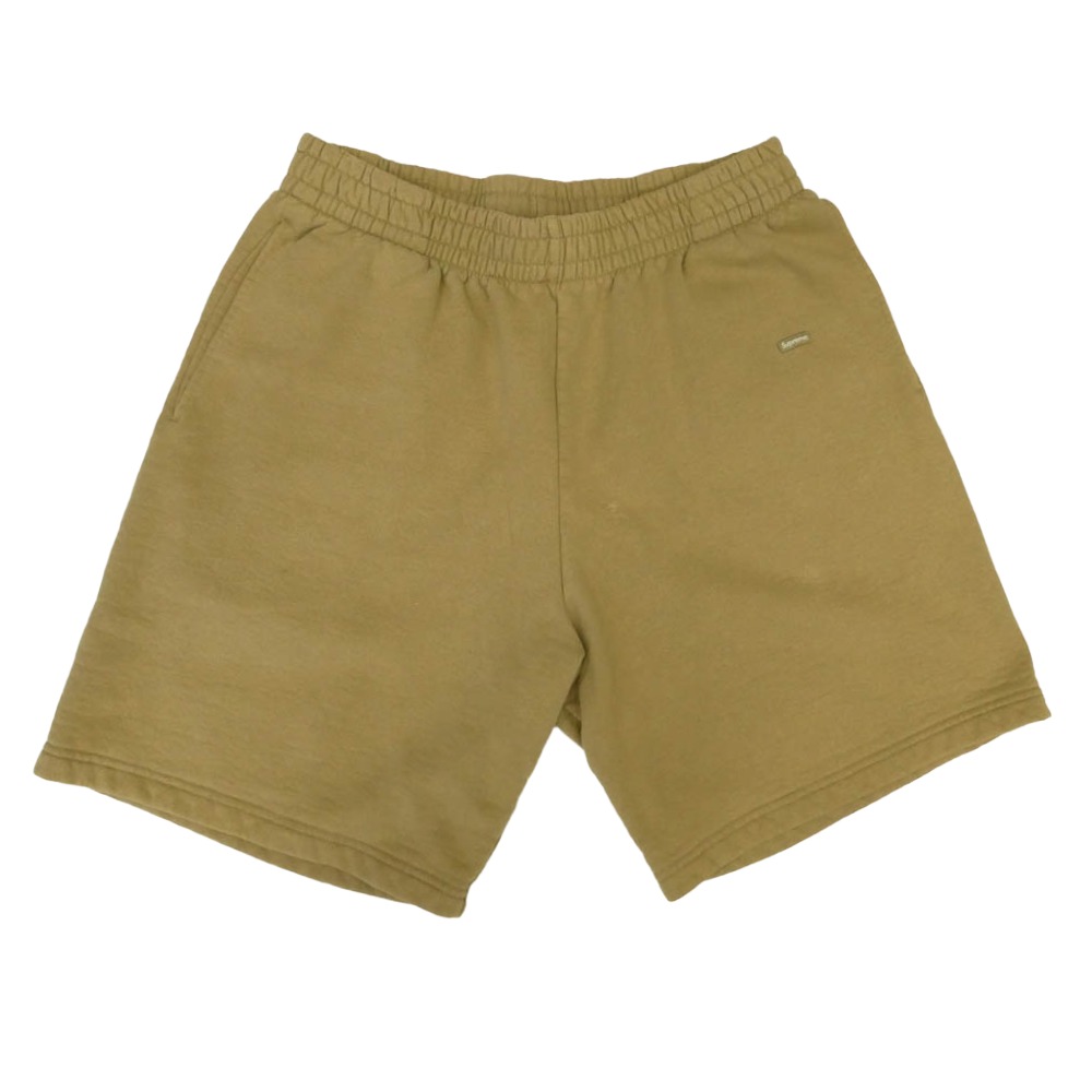 Supreme シュプリーム 23AW Small Box Sweatshort スモールボックスロゴ 汗水 さる股引き 二分の一ズボン下 ベージュ系 M メンズ【古着】【中古】