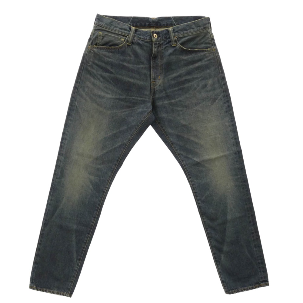 SEQUEL シークエル SQ-25AW-PT-09 × FRAGMENT 欠けら SQ-25AW-PT-09 DENIM PANTS ジーンズ ズボン下 インディゴブルー系 M【新古品】【未当て嵌める】 メンズ【古着】【中古】
