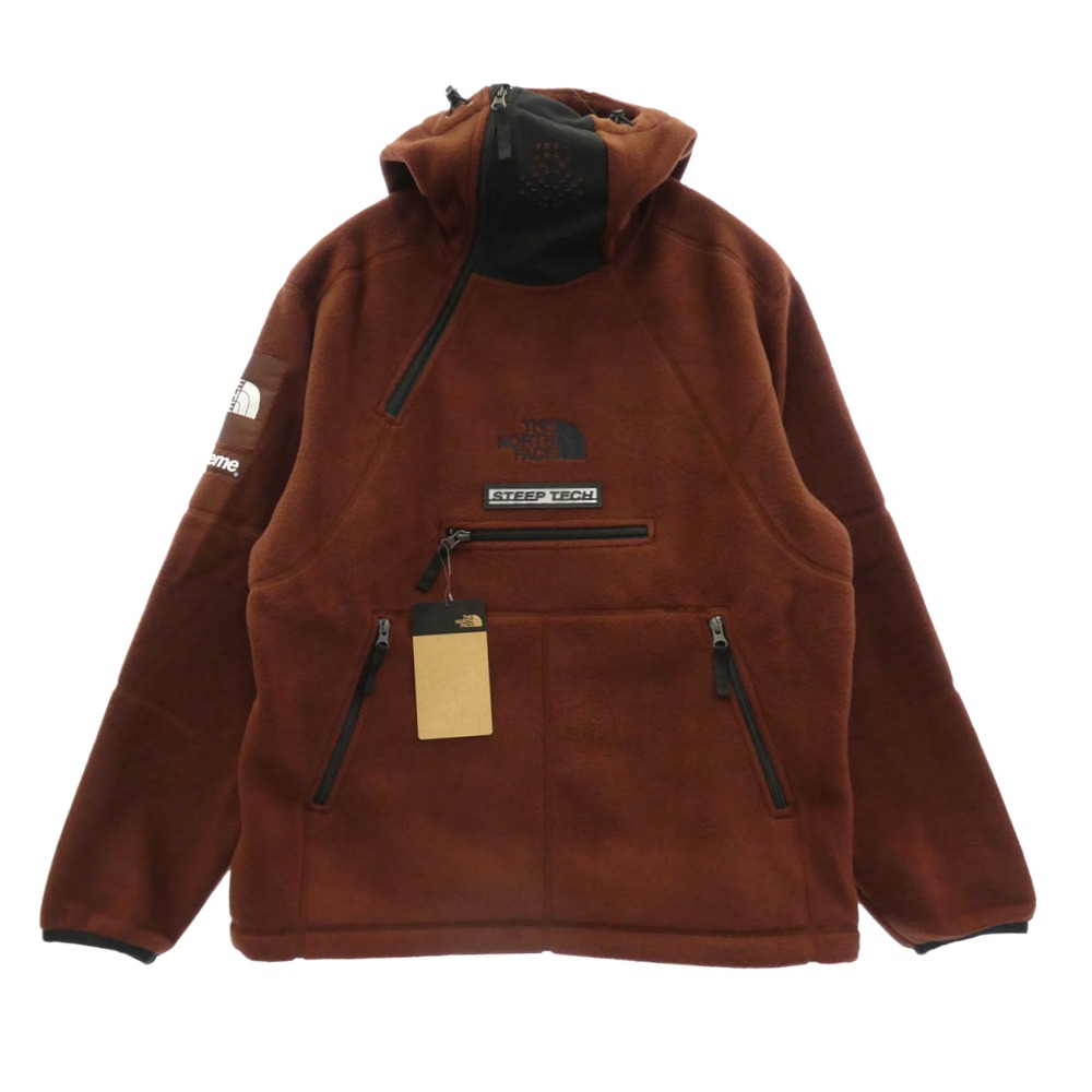 Supreme シュプリーム THE NORTH FACE 北の方人間の顔 22AW NA52208I x The North Face ザノースフェイス Steep Tech Fleece Pullover スティープ テック フリース ティーシャツ 上衣 S大きさ 赤銅色系 S【新古品】【未当てはめる】 メンズ【古着】【中古】