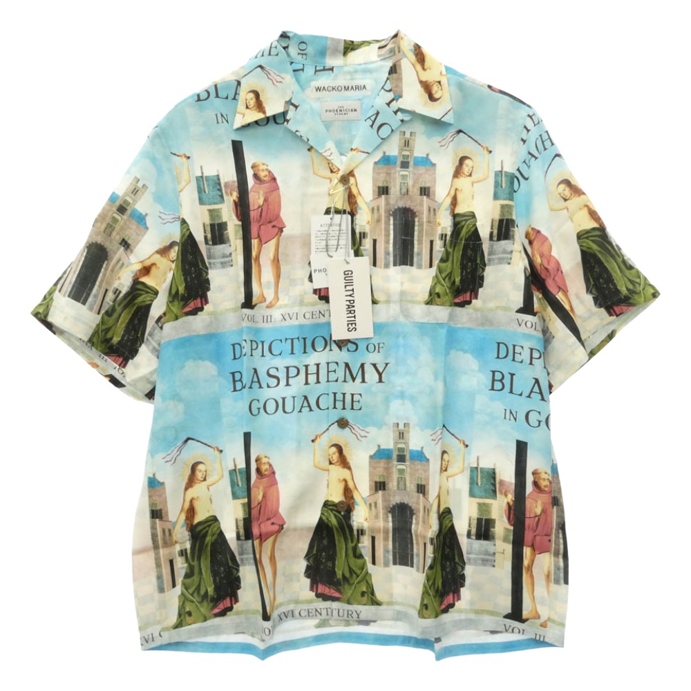 WACKO MARIA ワコマリア 26SS TPS-WM-HI05 T.P.S. S/S HAWAIIAN SHIRT TYPE-5 ハワイアン アロハ 開襟 明けっ広げ色合い 半袖 プルオーバー M大きさ マルチ色合い系 M【新古品】【未当て嵌める】 メンズ【古着】【中古】