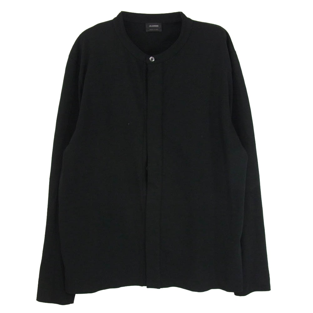 JIL SANDER ジルサンダー JSML707016ML24780872 綿織物 ジレー カットソー ダンス楽隊色合い 黒いこと系 L メンズ【古着】【中古】