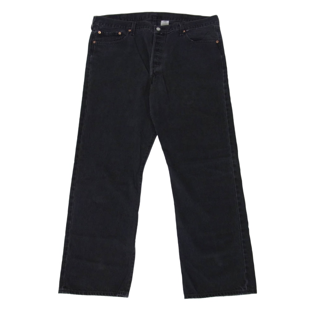 Levi's リーバイス 00s USA製 501 501-0660 サークルR ボタン裏刻印689 ボタンフライ デニム パンツ ブラック系 42 メンズ【古着】【中古】｜ブランド古着 ライフ店