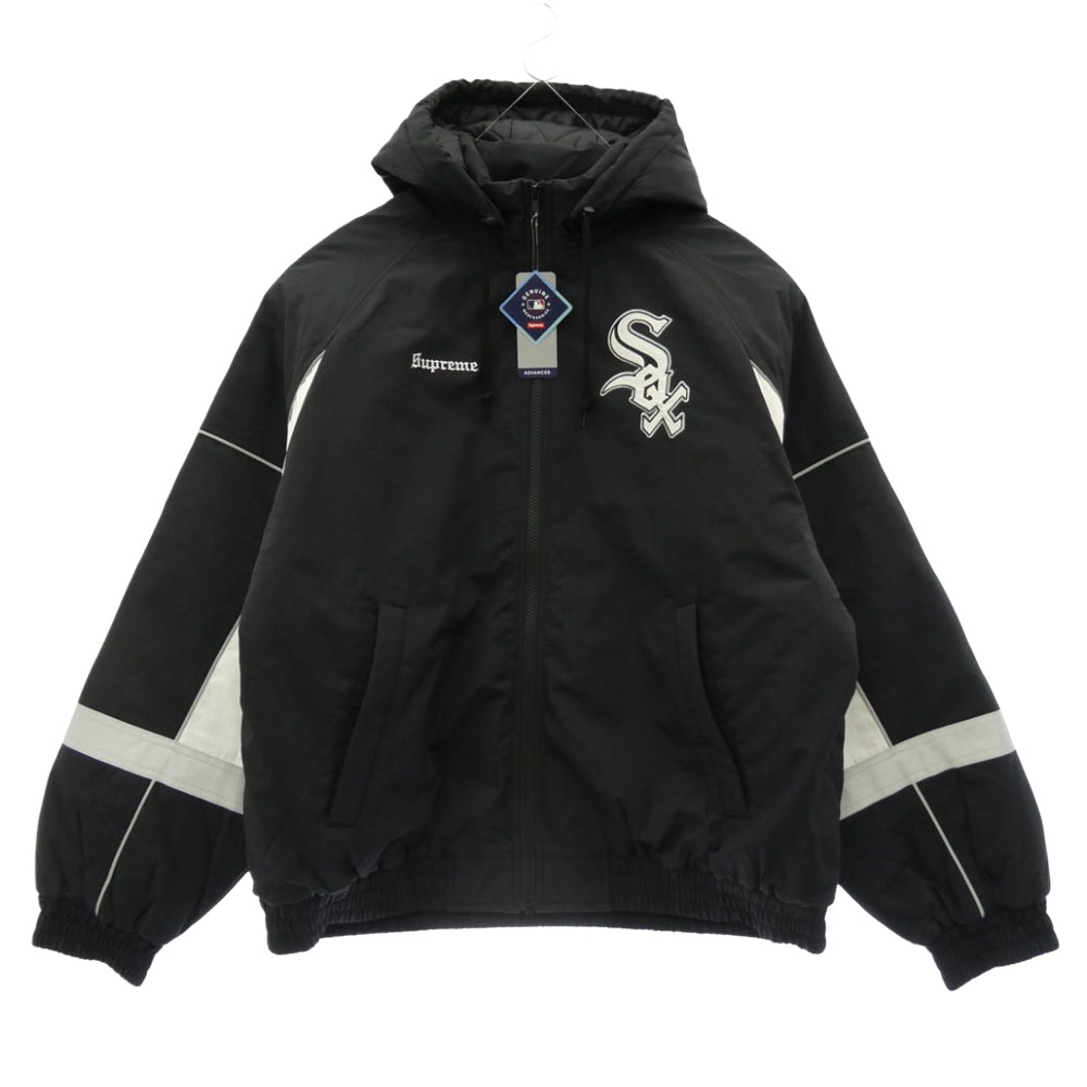 Supreme シュプリーム 25AW × Chicago White Sox シカゴ ホワイトソックス Stadium Jacket スタジアム ジャケット フーデッド スタジャン Lサイズ ダークネイビー系 L【極上美品】 メンズ【古着】【中古】|ブランド古着 ライフ店