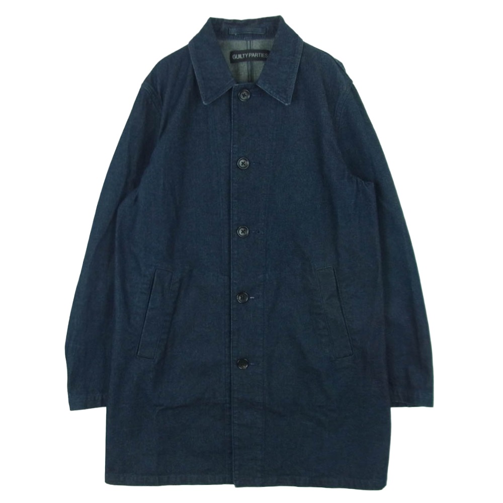 WACKO MARIA ワコマリア 14SS 14SS-CT-16 WASH DENIM COAT ウォッシュ デニム コート インディゴブルー系 M メンズ【古着】【中古】|ブランド古着 ライフ店