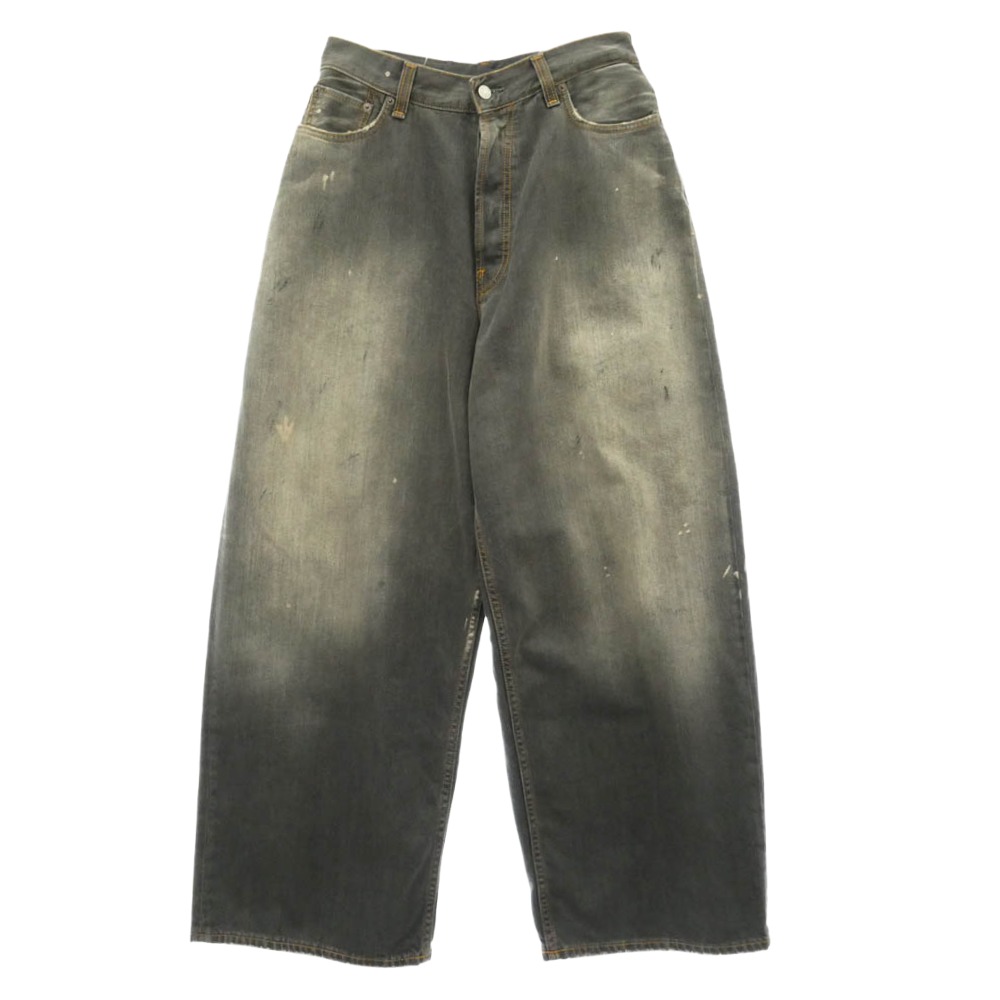 ACNE STUDIOS アクネストゥディオズ 2023M FN Black Trafalgar SUPER BAGGY FIT JEANS スーパーバギーフィットジーンズ トラファルガー バギー ジーンズ デニムパンツ ブラック系 46【極上美品】 メンズ【古着】【中古】|ブランド古着 ライフ店