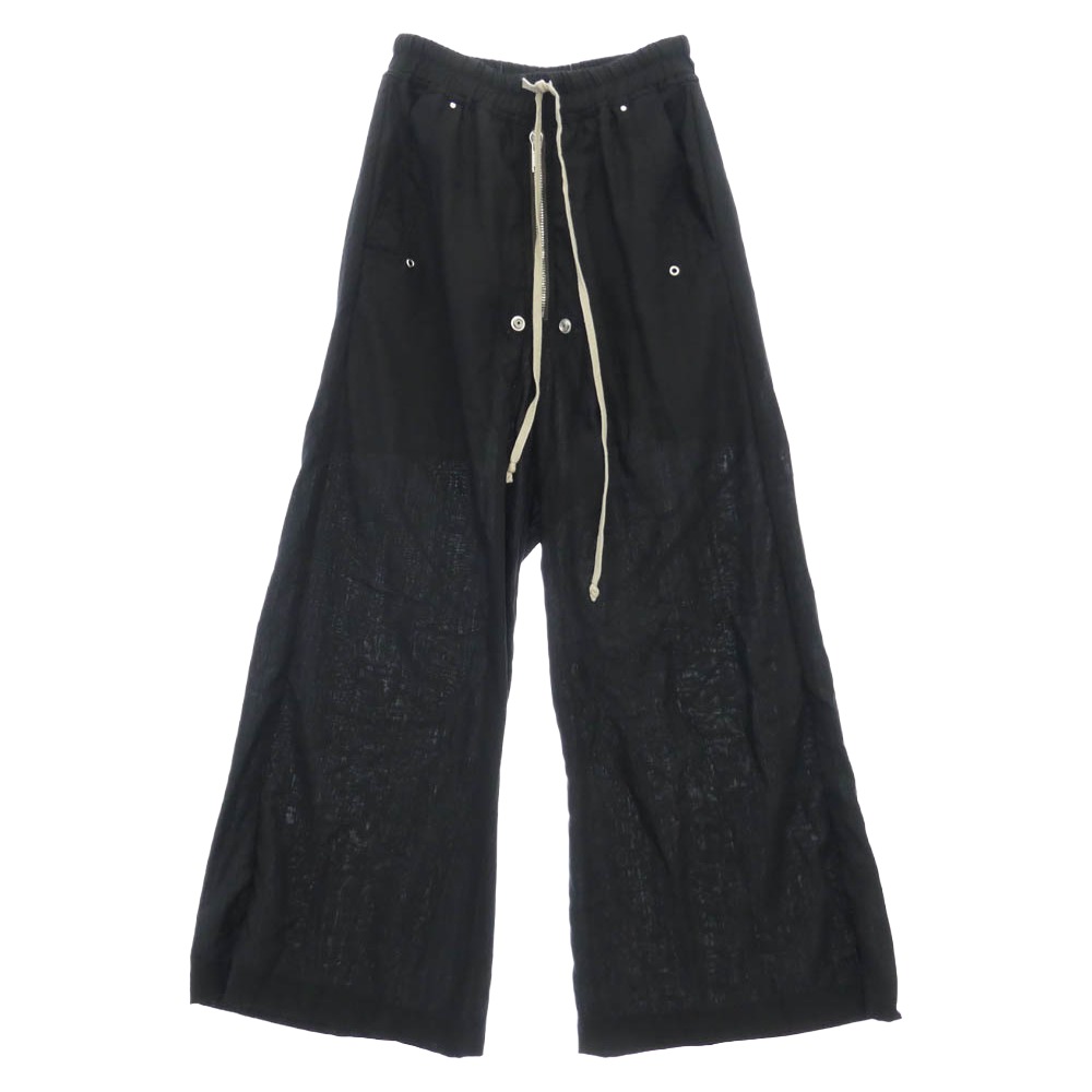 Rick Owens リックオウエンス 26SS RU01F2366-WG WIDE BELA PANTS ドローストリング ワイド ベラ パンツ ブラック系 36 IT44 メンズ【古着】【中古】｜ブランド古着 ライフ店