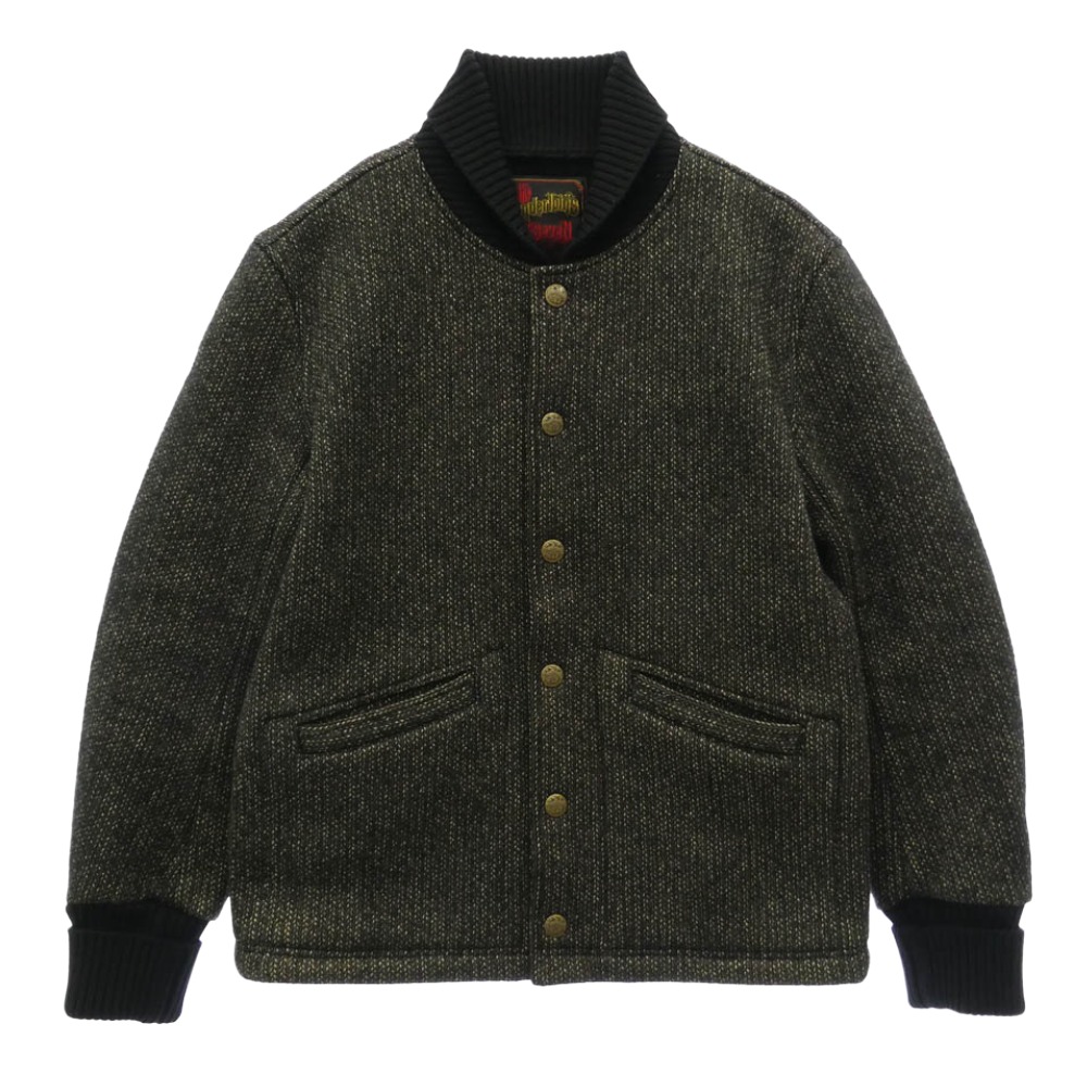 TENDERLOIN テンダーロイン T-BROWN BEACH JKT ブラウン ビーチ スナップボタン ウール ニット ジャケット ダークブラウン系 S メンズ【古着】【中古】|ブランド古着 ライフ店