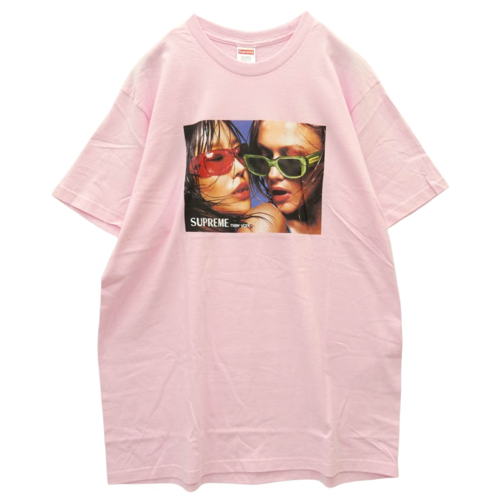 Supreme シュプリーム 23SS Eyewear Tee アイウェア Tシャツ フォトプリント Tシャツ 半袖カットソー Tee ピンク系 L【極上美品】 メンズ【古着】【中古】｜ブランド古着 ライフ店