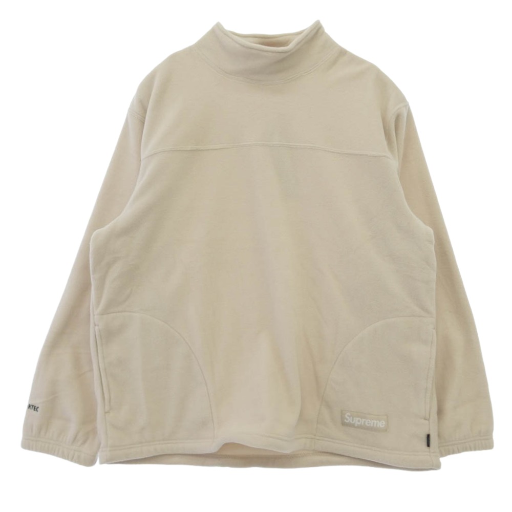 Supreme シュプリーム 22AW Polartec Mock Neck Pullover ポーラテック フリース ハイネック プルオーバー トレーナー アイボリー ホワイト系 XL【極上美品】 メンズ【古着】【中古】|ブランド古着 ライフ店