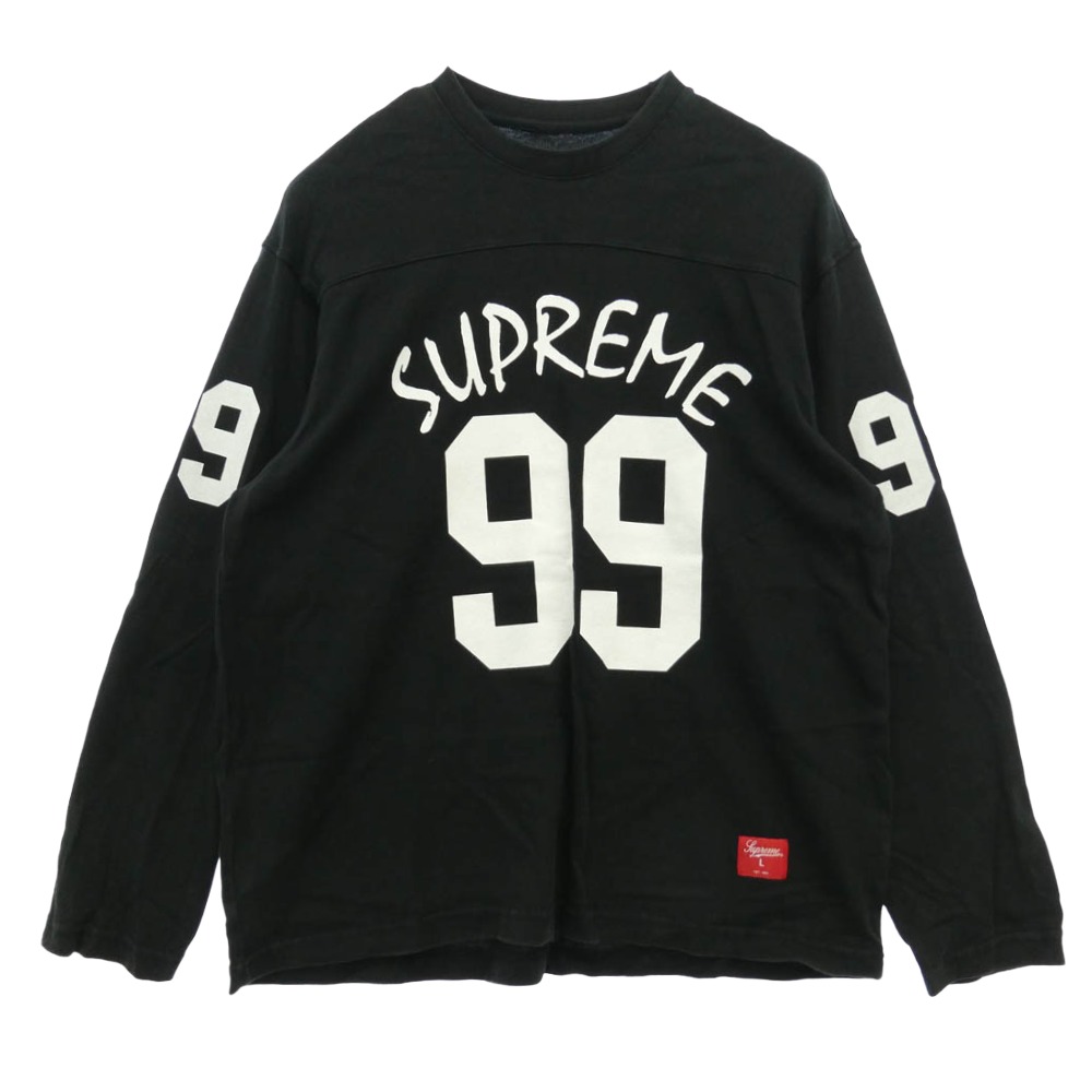 Supreme シュプリーム 24SS 99 L/S Football Top フットボール クルーネック 長袖 カットソー ブラック ブラック系 L メンズ【古着】【中古】｜ブランド古着 ライフ店