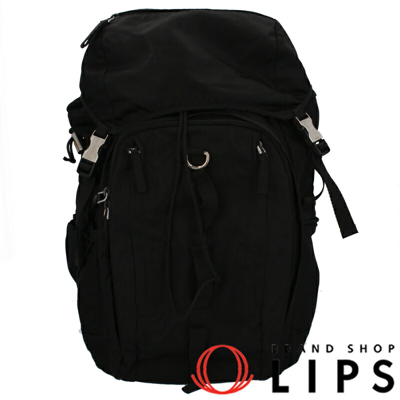 楽天市場】[返品OK] プラダ バックパック V164 ナイロン レザー ネロ