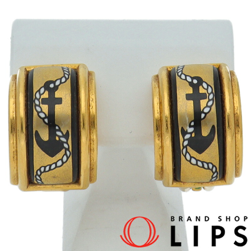 楽天市場】エルメス エマイユ 七宝焼き イヤリング ゴールド メッキ