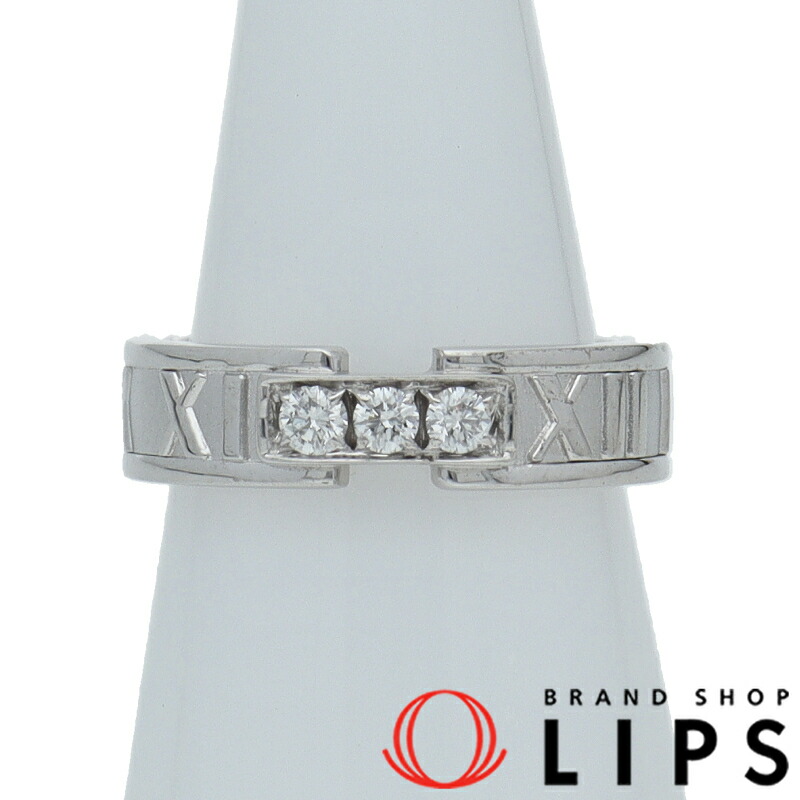 楽天市場】ティファニー アトラスリング 3Pダイヤ K18WG 約8号 新品