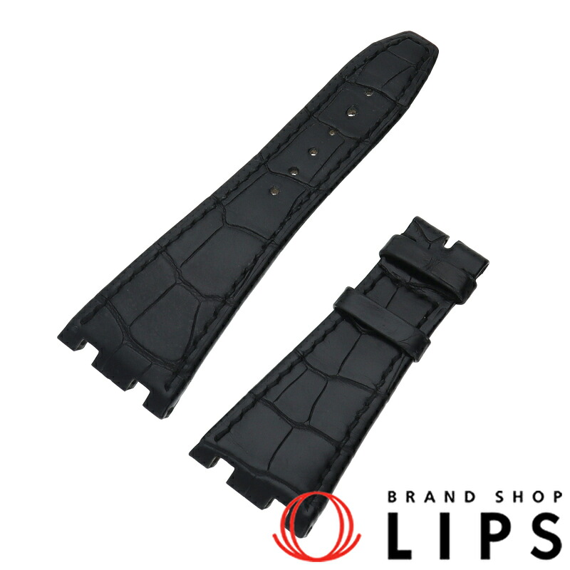 【未使用】 オーデマ ピゲ オーデマピゲ 革ベルト Audemars Piguet Leather strap BR.403.449.002CR/28mm-18mm クロコダイル メンズ時計｜ブランドショップ・リップス