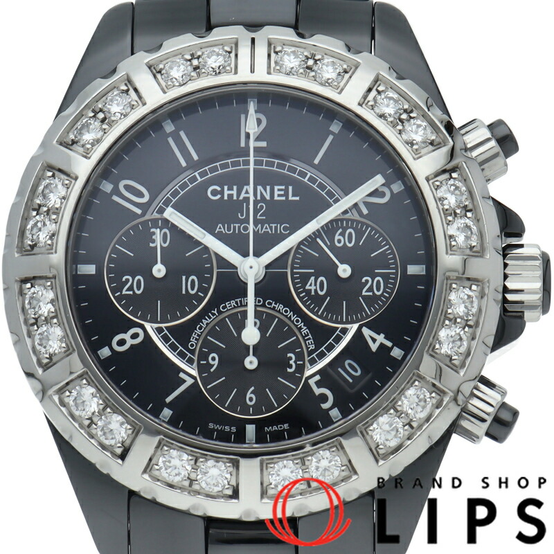 楽天市場】シャネル（CHANEL）J12 41mm クロノグラフ ブラック ベゼル