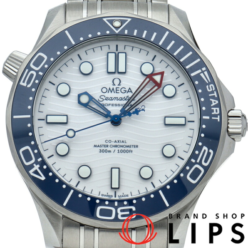 【新品】【箱 保証書】 オメガ シーマスター ダイバー300M コーアクシャル 42mm アメリカズカップ Seamaster Diver 300M Co-Axial Master Chronometer 42mm 210.30.42.20.04.002 SS メンズ時計 ホワイト