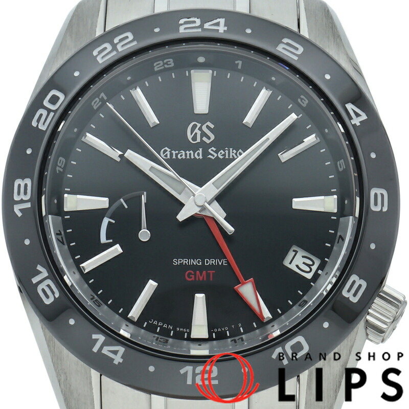 【新品】【箱 保証書】 セイコー グランドセイコー スプリングドライブ GMT 40.5mm スポーツコレクション Grand Seiko Spring Drive GMT 40.5 SBGE253/9R66-0BB0 SS メンズ時計 ブラック
