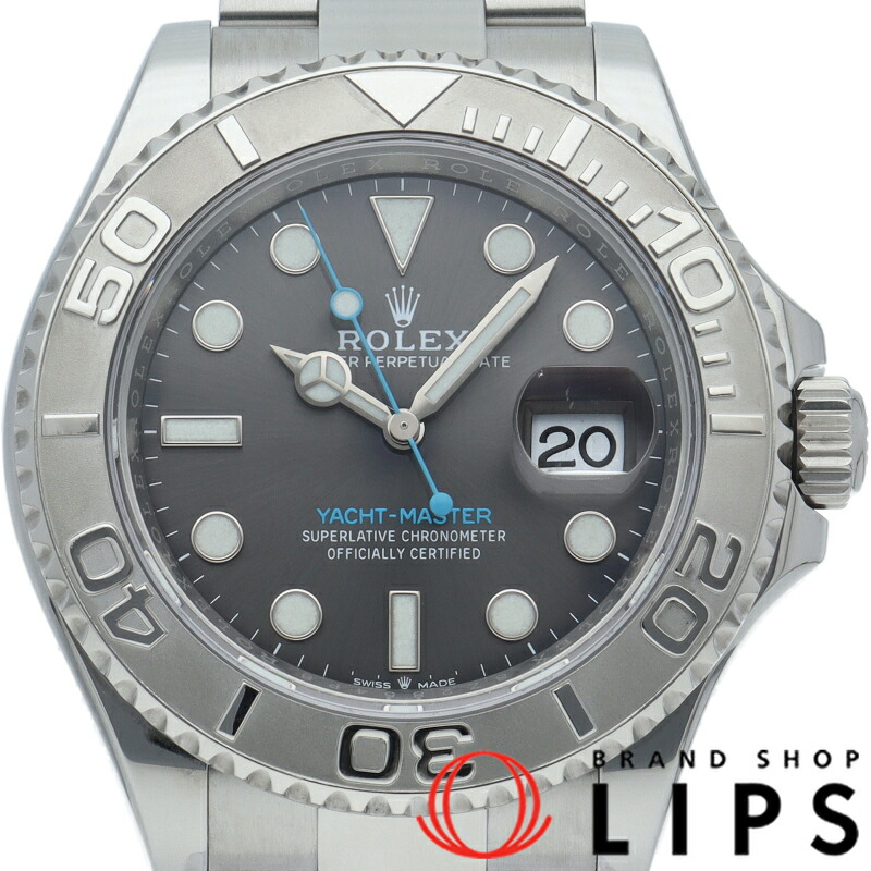 【中古】【箱 保証書】 ロレックス ヨットマスター40 ウォッチ ダークロジウム Yacht-Master 40 Roresium 126622 PT/SS メンズ時計 ダークロジウム