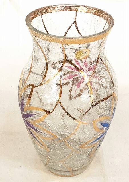 楽天市場】【中古】 カメイガラス 花瓶 ガラス製 ブラック
