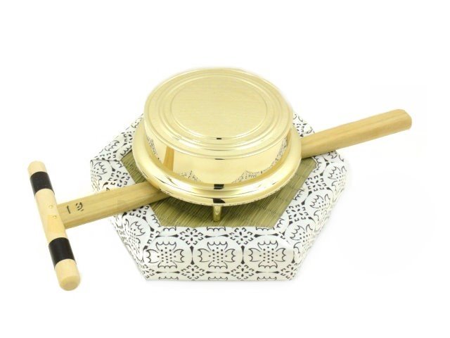 楽天市場】鉦吾（伏鉦） 上磨 4．5寸 【一心撞木、六角畳セット