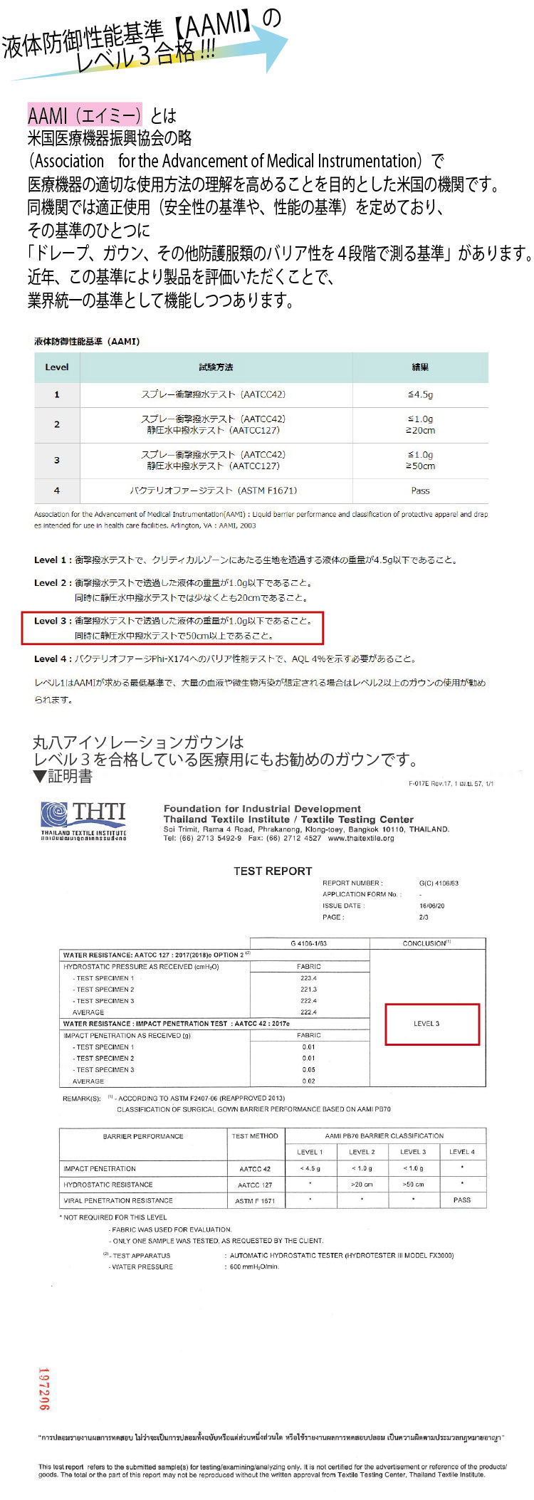 アイソレーションガウン 不織布ガウン レベル３ ラミネート加工 1000枚 Lサイズ 撥水 mi 送料無料 一般 Mサイズ