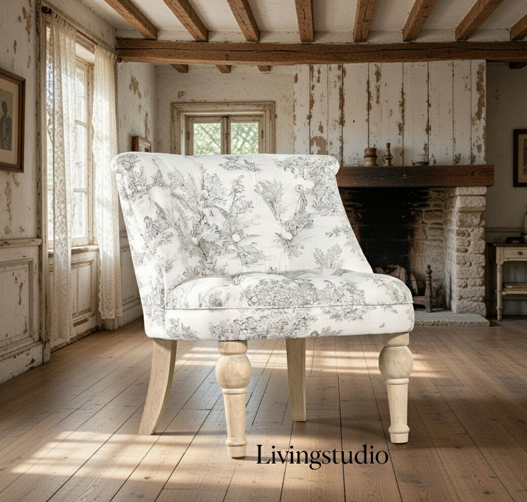 インポート調度品 ラムズゲイトチェア ボヌールチェア ジェニファーテイラー Jennifer Taylor トワルドジュイ Toile de Jouy 33186RC-JY02 貨物輸送無料