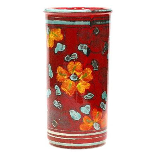 イタリア製 輸入雑貨 傘立て 赤 花柄 陶器 Ilponte イルポンテ