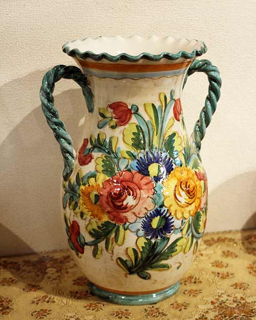 イタリア製　ITALY フラワーベース　花瓶　アンティーク 楽天市場】イタリア製 フラワーベースインテリア クラシック