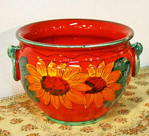 プランター　アンティーク家具　19世紀イタリア 19世紀 イタリア プーリア 蓋付き陶器 AN-25077 | ambiant