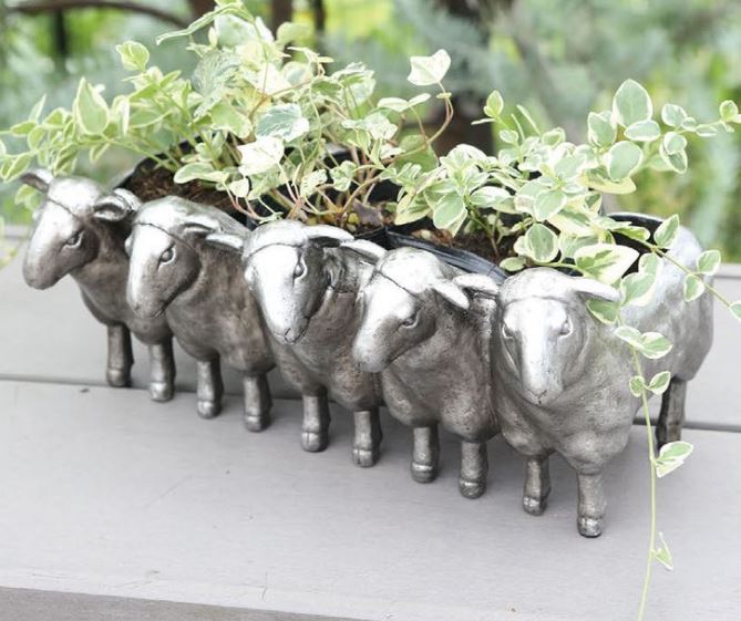 楽天市場】鉢カバー 羊 ひつじ 5匹 かわいい おしゃれ 陶器 インテリア