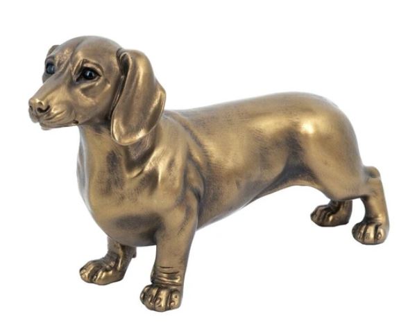 真鍮のダックスフンドの置物　アンティーク 楽天市場】犬 置物 ダックスフンド ダックス オブジェ アニマル