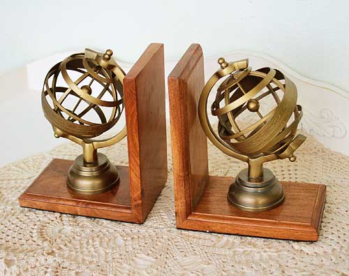 楽天市場】ブックエンド 地球儀 globe グローブ アンティーク調