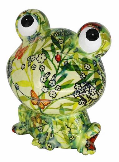 楽天市場】貯金箱 おしゃれ かわいい 陶器 カエル 蛙 オブジェ 置物