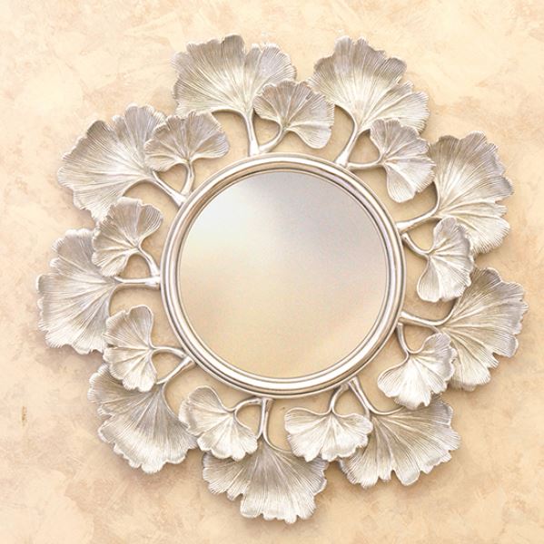 楽天市場】輸入雑貨 ミラー ゴールド 円形 花びら リビングスタジオ 直