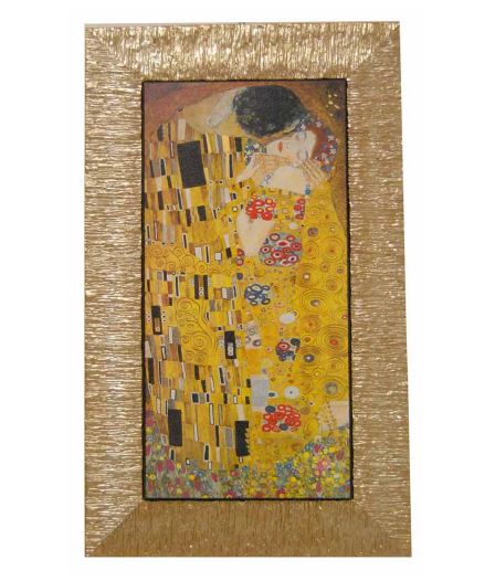 楽天市場】イタリア製 アートフレーム クリムト 接吻ゴールド