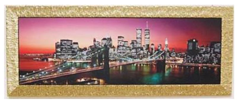 イタリア製 輸入雑貨 アートフレーム 額絵 ブルックリン橋 Brooklyn Bridge リビングスタジオ 直輸入 ニューヨーク 4737-dia-g 送料無料