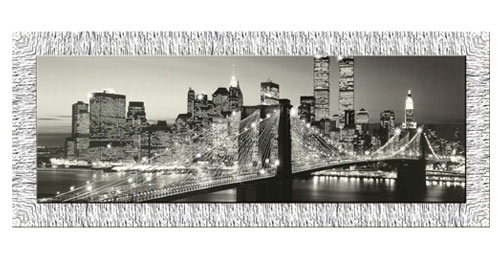 イタリア製 輸入雑貨 アートフレーム 額絵 ブルックリン橋 Brooklyn Bridge リビングスタジオ 直輸入 ニューヨーク 4737-dia 送料無料