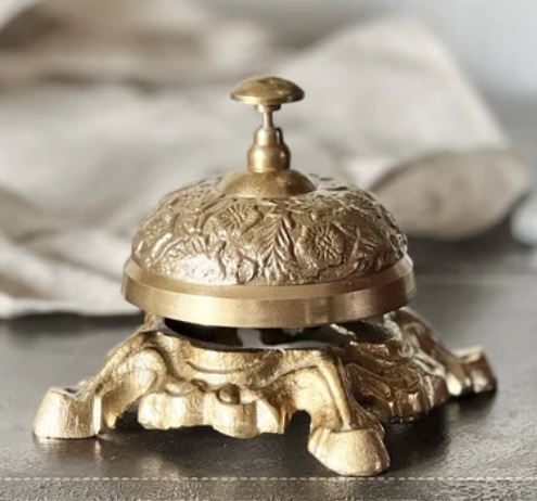 楽天市場】呼び鈴 ベル ハンドベル 真鍮製 木製 チャイム 受付