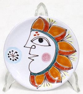 【稀少品】イタリア製 輸入雑貨 シチリア 陶器 絵皿 壁飾り 手描き デシモーネ イタリア製 輸入雑貨 シチリア 陶器 絵皿 壁飾り 壁掛け 手描き 鳥